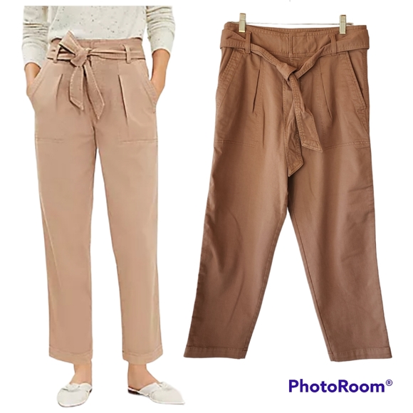 Tie waist LOFT pants size 4 - Picture 2 of 7